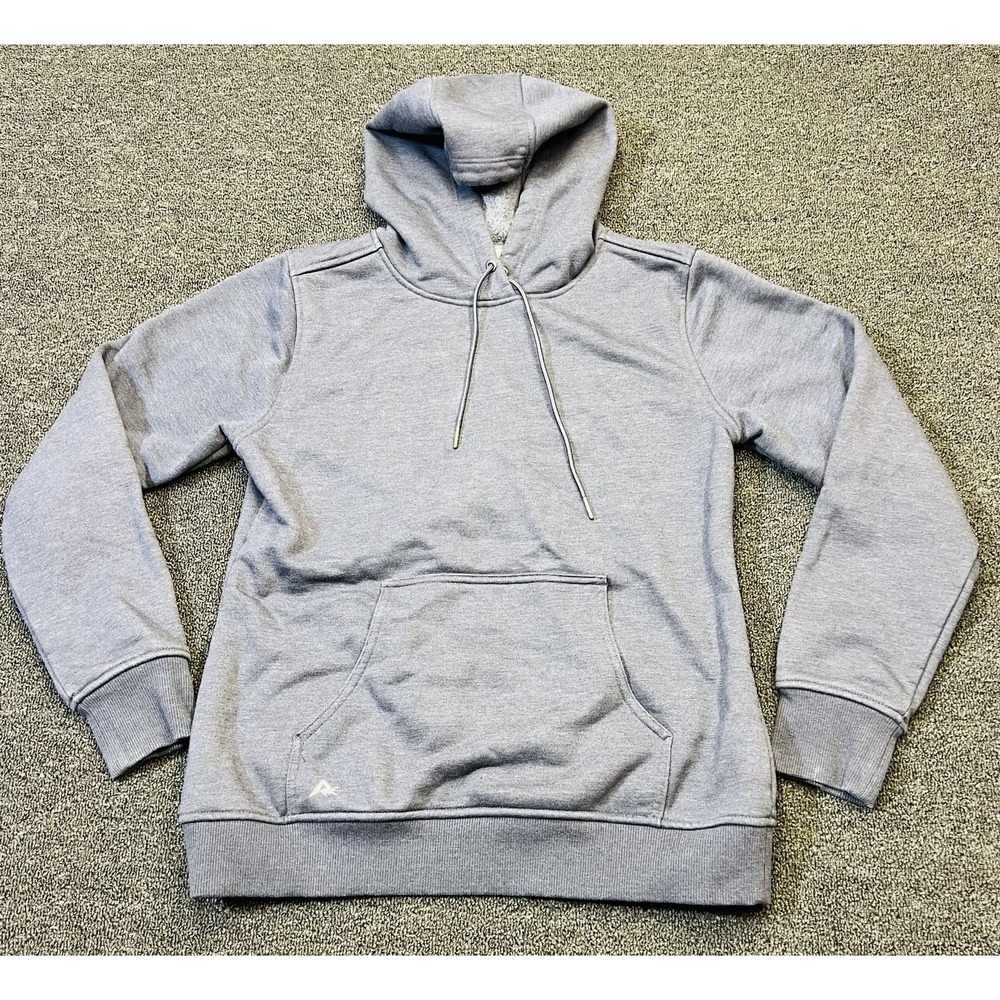 Ridgecut Toughwear Hoodie Womens Medium Gray Eiffel Tower Fleece Lined Pullover
